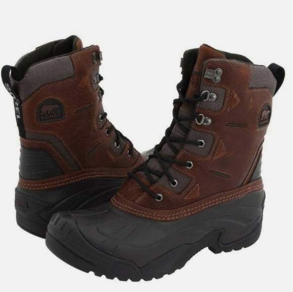 Sorel Mens Avalanche Waterproof Outdoor Leather High Top Rubber boots shoes sz 8 - Picture 1 of 14